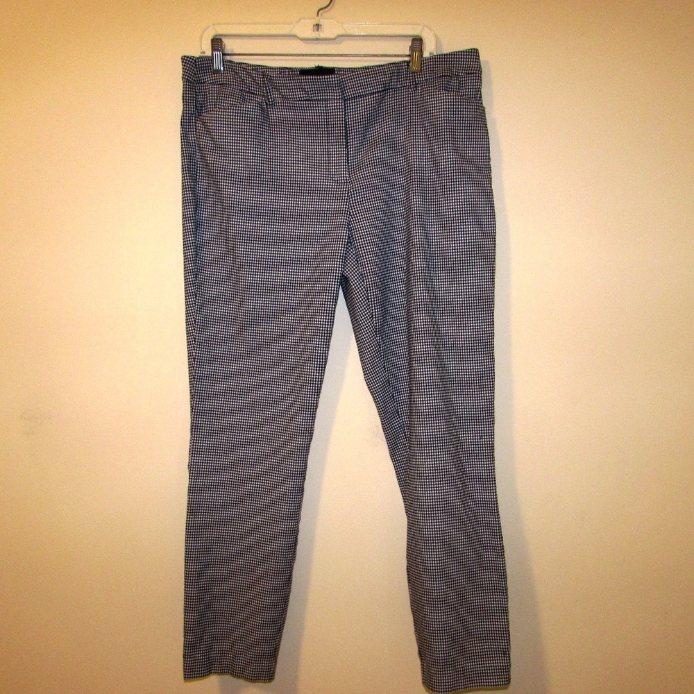 Cynthia Rowley NWOT Blk & Wht checked pants size14